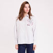 Chemise col chemise manches longues blanc femme
