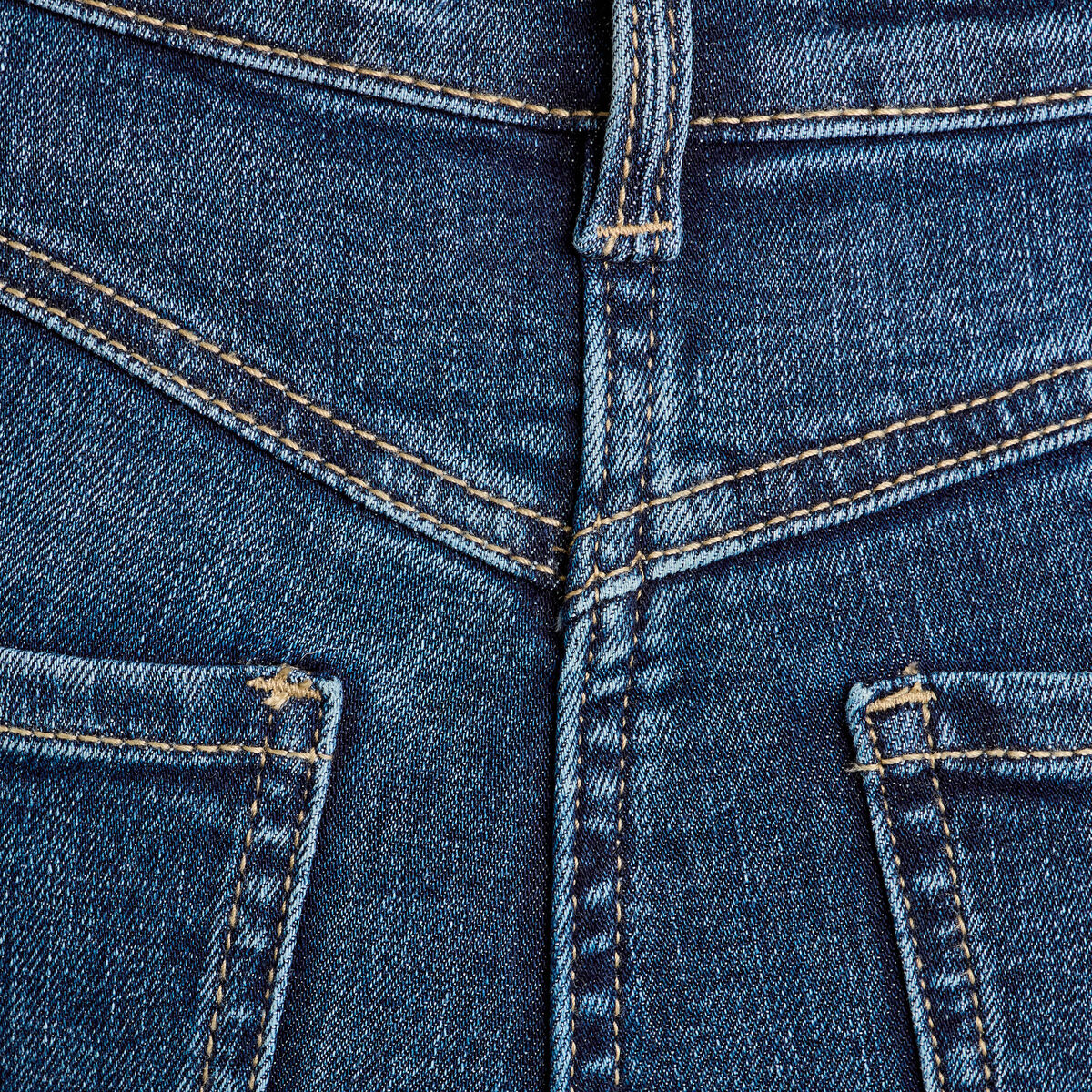 Jean skinny push-up taille standard denim stone femme