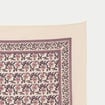 Foulard satin&eacute; soyeux ecru femme