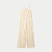 Combinaison large col am&eacute;ricain jaune pastel femme