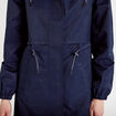Parka &agrave; capuche taille ajustable bleu marine femme