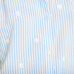 Blouse sans manches col classique bleu femme
