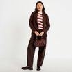 Pull ample manches longues ivoire femme
