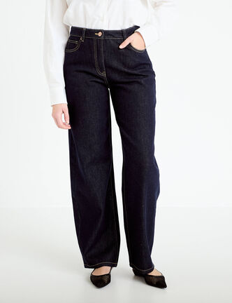 Jean boyfriend denim brut femme