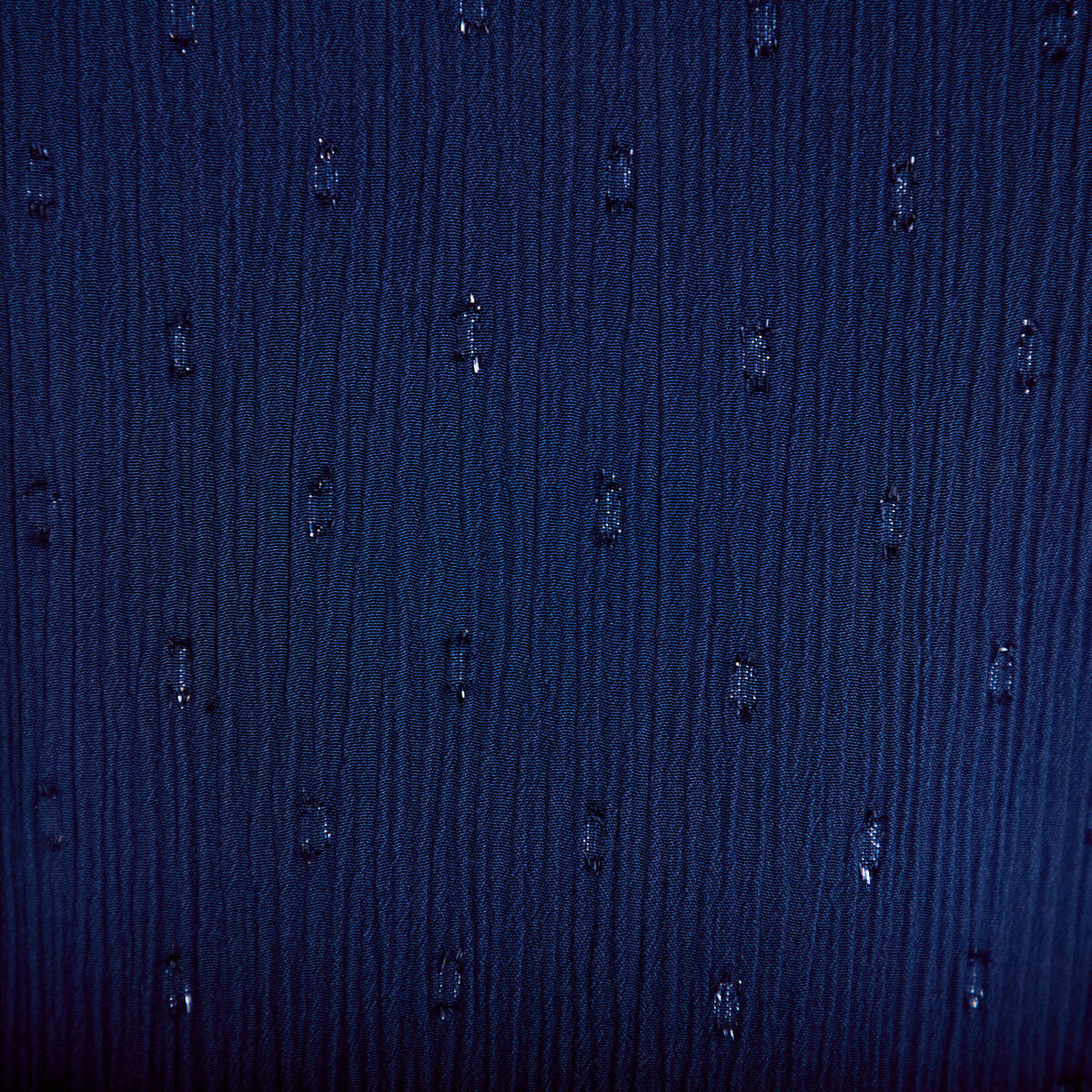Robe longue &eacute;vas&eacute;e col v dentelle bleu marine femme