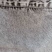 Jupe-short droite en jean denim gris femme