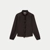 Blouse manches longues marron femme