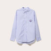 Chemise ray&eacute;e blanc femme