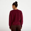 Pull col rond bordeaux femme