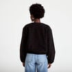 Veste cropped bas resserr&eacute; noir femme