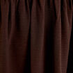 Robe droite courte col v manches 3/4 marron fonc&eacute; femme
