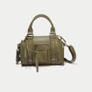 Sac port&eacute; main vert kaki femme