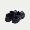 Mocassins noir femme
