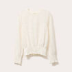 Blouse manches longues ecru femme