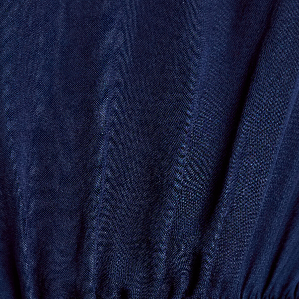 Robe longue &eacute;vas&eacute;e col v bretelles bleu marine femme