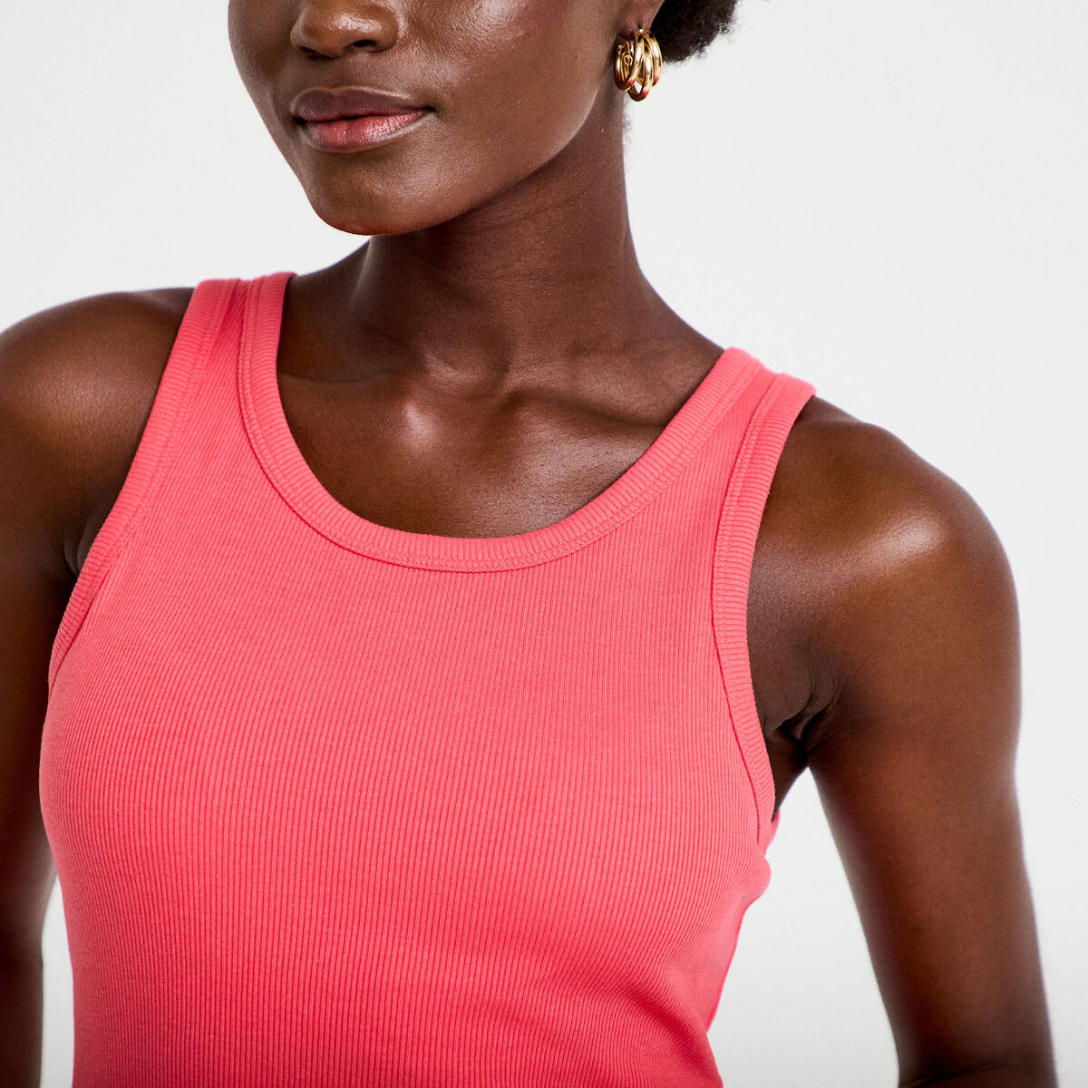 D&eacute;bardeur c&ocirc;tel&eacute; avec brassi&egrave;re int&eacute;gr&eacute;e rose femme