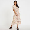 Robe &eacute;vas&eacute;e blanc femme