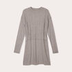 Robe pull effet 2-en-1 gris clair femme