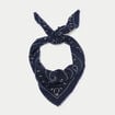Foulard bleu electrique femme