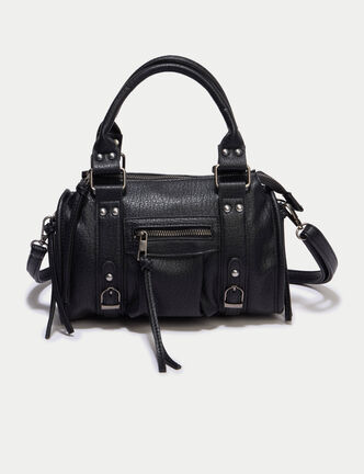 Sac port&eacute; main noir femme