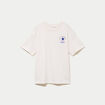 T-shirt col rond manches courtes ecru femme