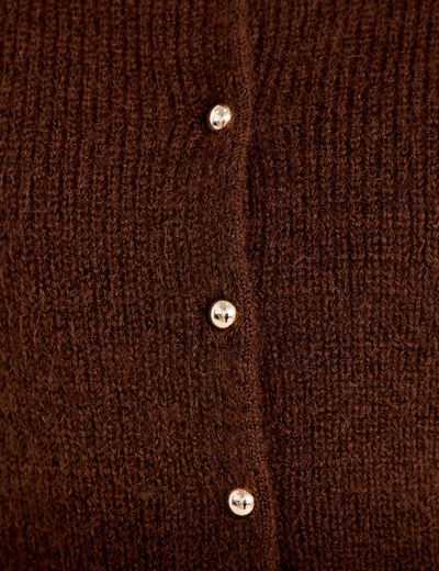 Gilet sans manches marron fonc&eacute; femme