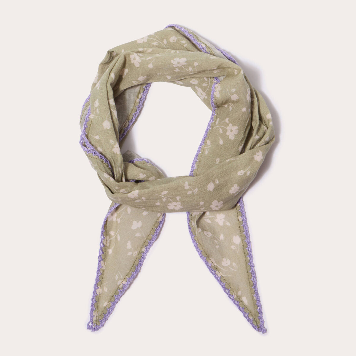 Foulard vert clair femme