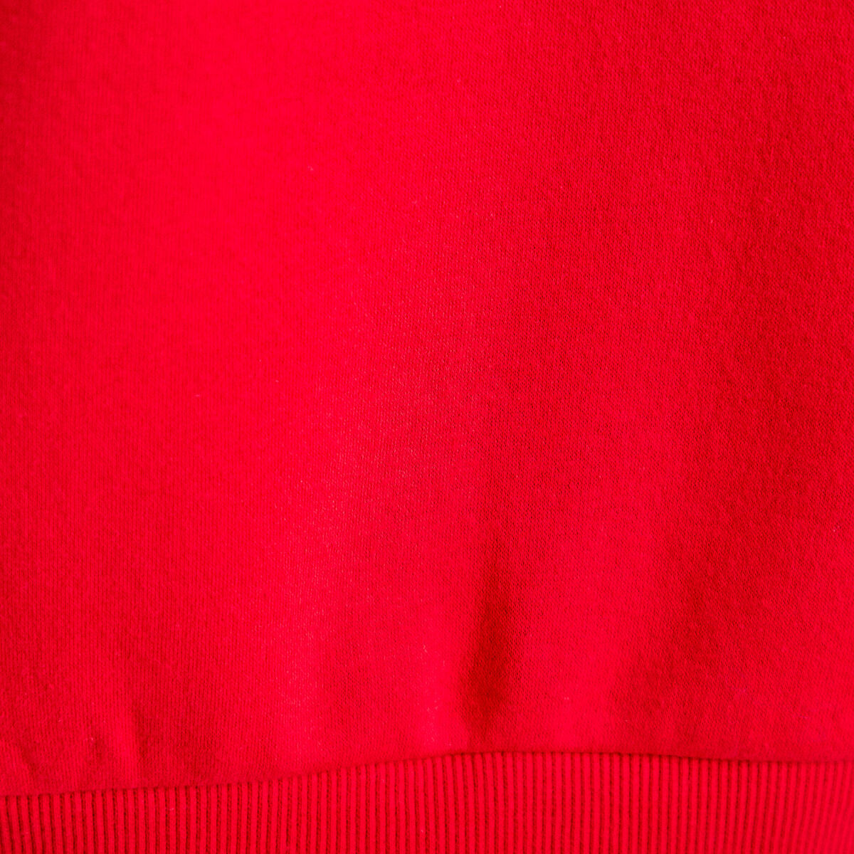 Sweat col chemise manches longues rouge femme