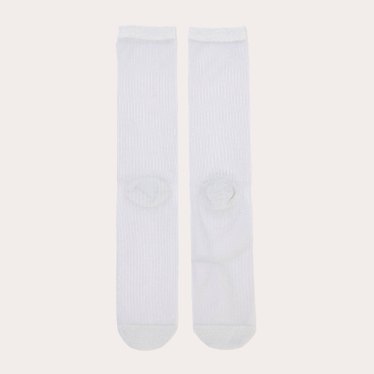 Chaussettes couleur argent femme
