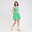 Robe boule 2-en-1 vert femme