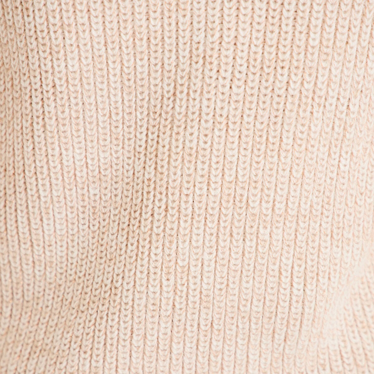 Pull manches longues brillant ivoire femme