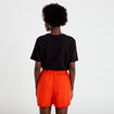Short avec broderie orange fonc&eacute; femme