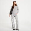 Pull manches longues gris clair femme