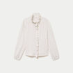 Blouse manches longues blanc femme