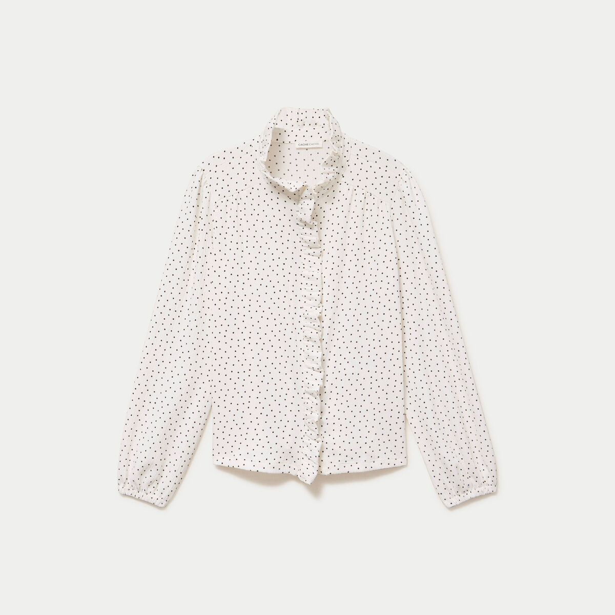 Blouse manches longues blanc femme