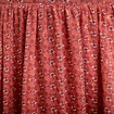 Robe longue &eacute;vas&eacute;e col v voile rouge femme
