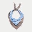 Foulard satin&eacute; soyeux bleu ciel femme