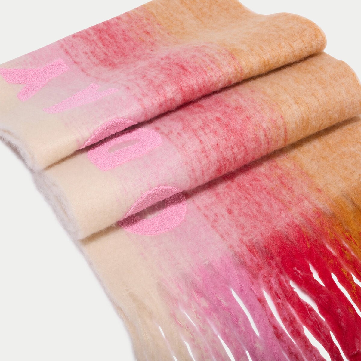 &Eacute;charpe plaid orange femme