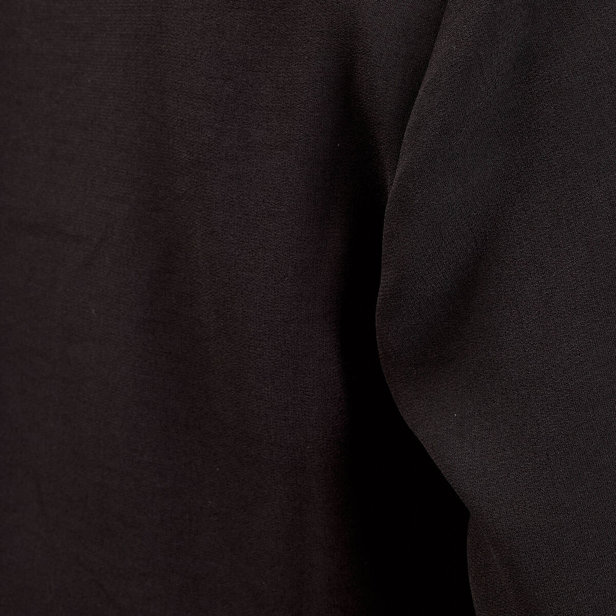 Blouse col V en dentelle noir femme