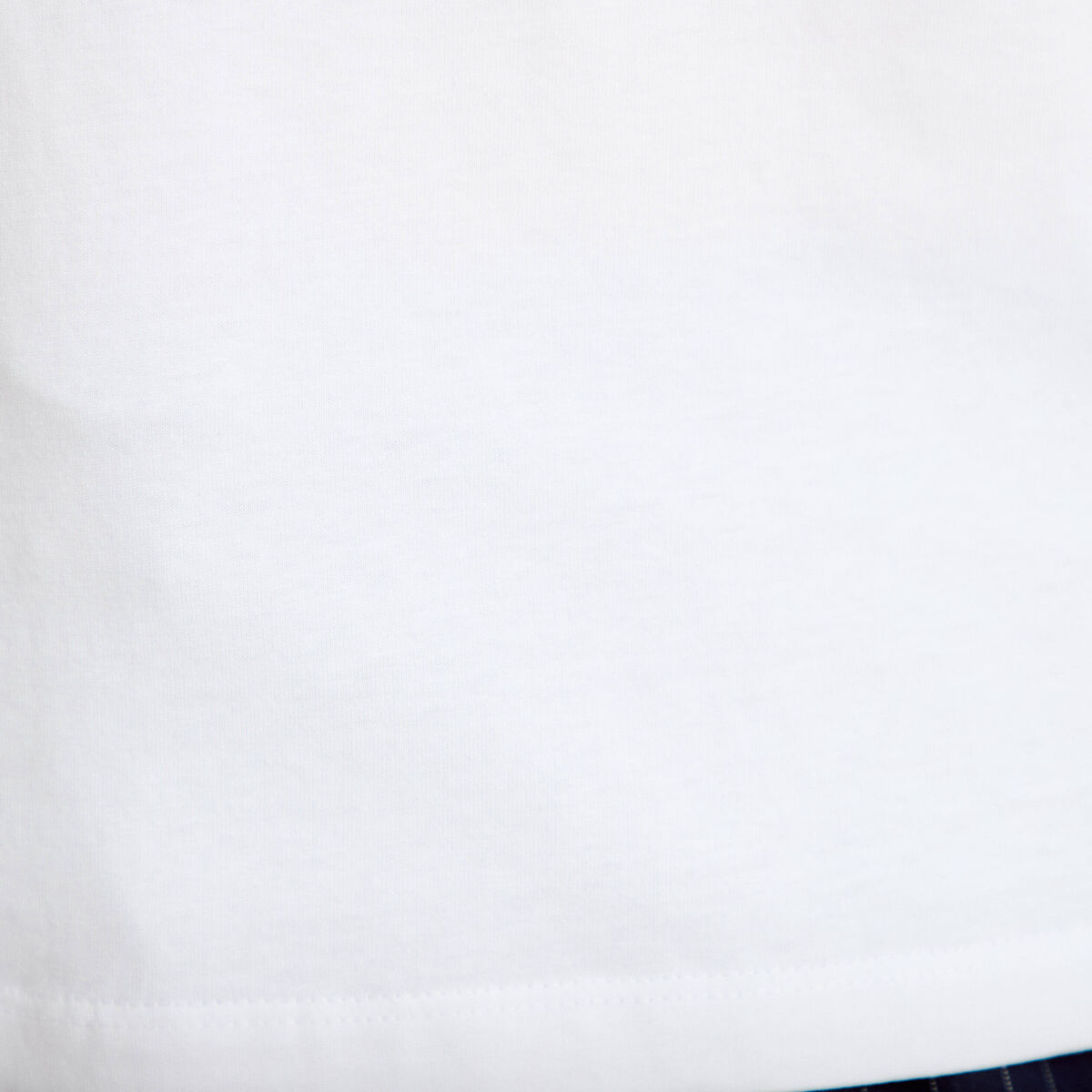 T-shirt col rond manches courtes blanc femme