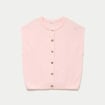 Gilet ample sans manches rose clair femme