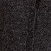 Gilet boutonn&eacute; manches longues gris fonc&eacute; femme