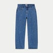 Jean avec broderie bleu femme