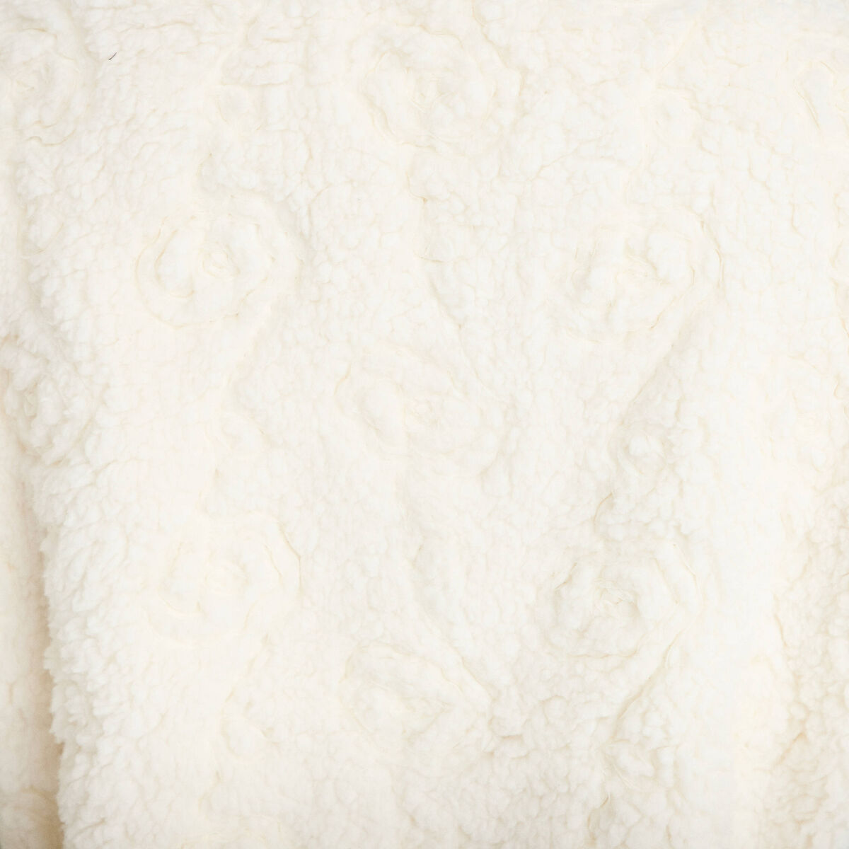 Gilet sans manches effet polaire ecru femme
