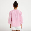 Blouse col tunisien rose femme