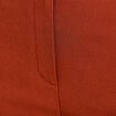 Pantalon cigarette ceintur&eacute; marron cognac femme