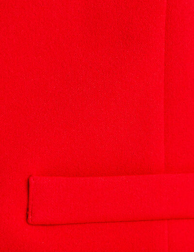 Gilet sans manches rouge femme