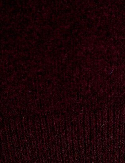 Pull col rond prune femme