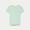 T-shirt c&ocirc;tel&eacute; ajust&eacute; vert femme