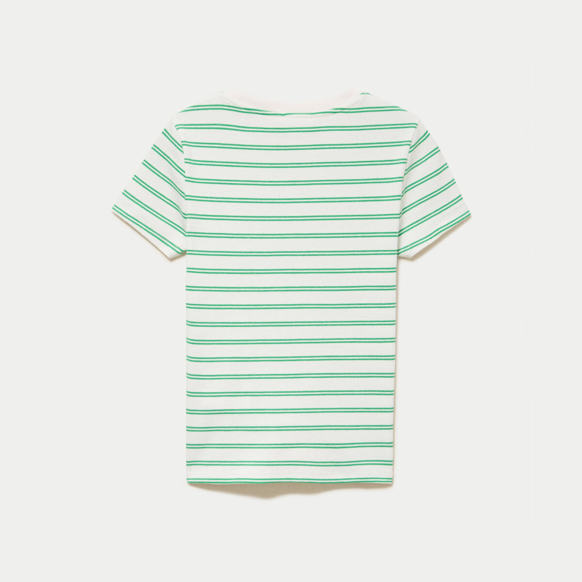 T-shirt c&ocirc;tel&eacute; ajust&eacute; vert femme